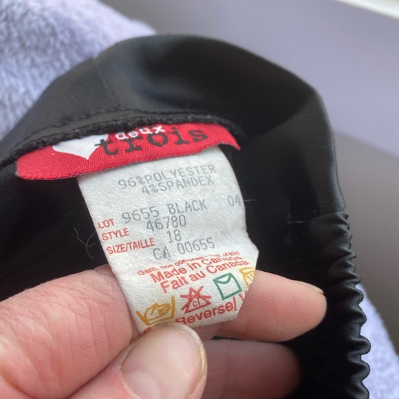 Silk look black dress pants - Picture 3 of 3